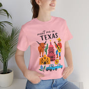 Texas-Inspired Unisex Tee: Meet Me in Texas Graphic T-Shirt, Gift for Texans, Summer Outfit, USA States Design