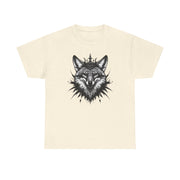 Wolf Head Graphic Unisex Heavy Cotton Tee, Cool Graphic Tee, Animal Lover Gift, Casual Summer Wear, Adventure T-Shirt