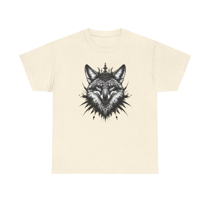 Wolf Head Graphic Unisex Heavy Cotton Tee, Cool Graphic Tee, Animal Lover Gift, Casual Summer Wear, Adventure T-Shirt
