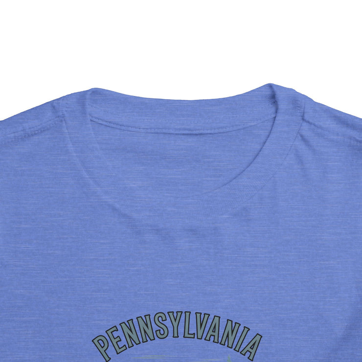 Pennsylvania Adventure Toddler Tee, Cute Kids Shirt, Gift for Little Explorers, Vacation Outfit, USA States Design
