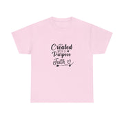 Faith-Inspired Unisex Heavy Cotton Tee, Motivational Shirt, Gift for Believers, Spiritual Wear, Affirmation Clothing