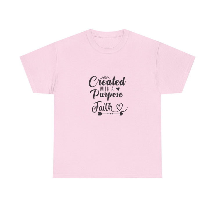 Faith-Inspired Unisex Heavy Cotton Tee, Motivational Shirt, Gift for Believers, Spiritual Wear, Affirmation Clothing