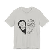 Heartfelt Love Quote Tee, Inspirational Unisex Shirt, Gifts for Her, Casual Outfit, Valentine/Anniversary Gift, Motivational Apparel
