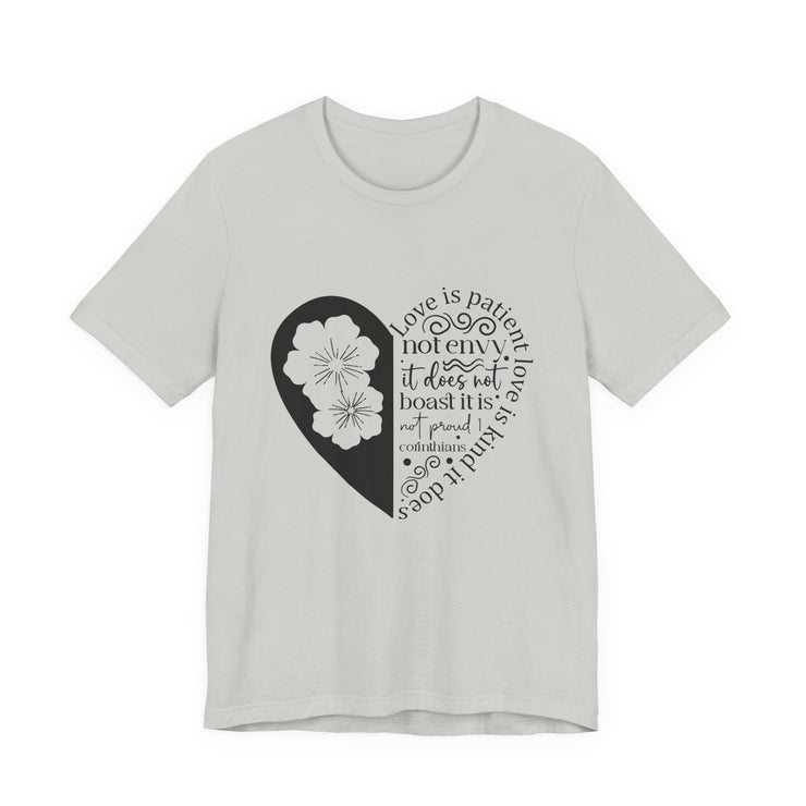 Heartfelt Love Quote Tee, Inspirational Unisex Shirt, Gifts for Her, Casual Outfit, Valentine/Anniversary Gift, Motivational Apparel