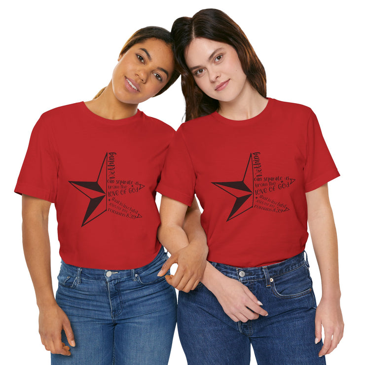 Inspirational Star Graphic Tee | Motivational Unisex Jersey Shirt, Casual Wear, Gift for Friends, Christian Design