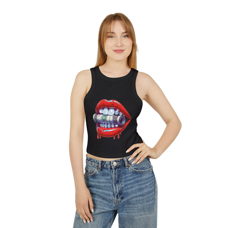 Edgy Graphic Tank Top, Summer Crop Top, Festival Wear, Trendy Women's Top, Statement Apparel, Unique Gift Idea