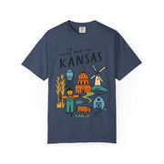 Kansas Adventure T-Shirt, Unisex Graphic Tee, Gift for Travelers,  USA States Design