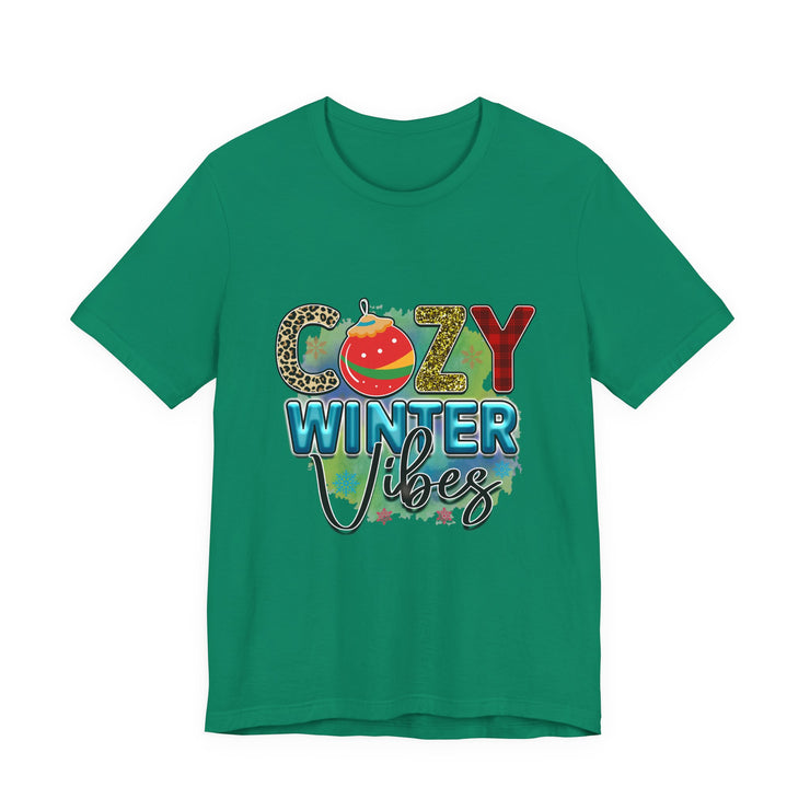 Cozy Winter Vibes Tee, Unisex Christmas T-Shirt, Holiday Gift, Winter Apparel,