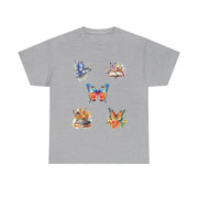 Butterfly Blossom Unisex Cotton Tee, Vibrant Nature Shirt, Gift for Nature Lovers, Spring Fashion Top, Garden Party Tee