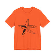 Inspirational Star Graphic Tee | Motivational Unisex Jersey Shirt, Casual Wear, Gift for Friends, Christian Design