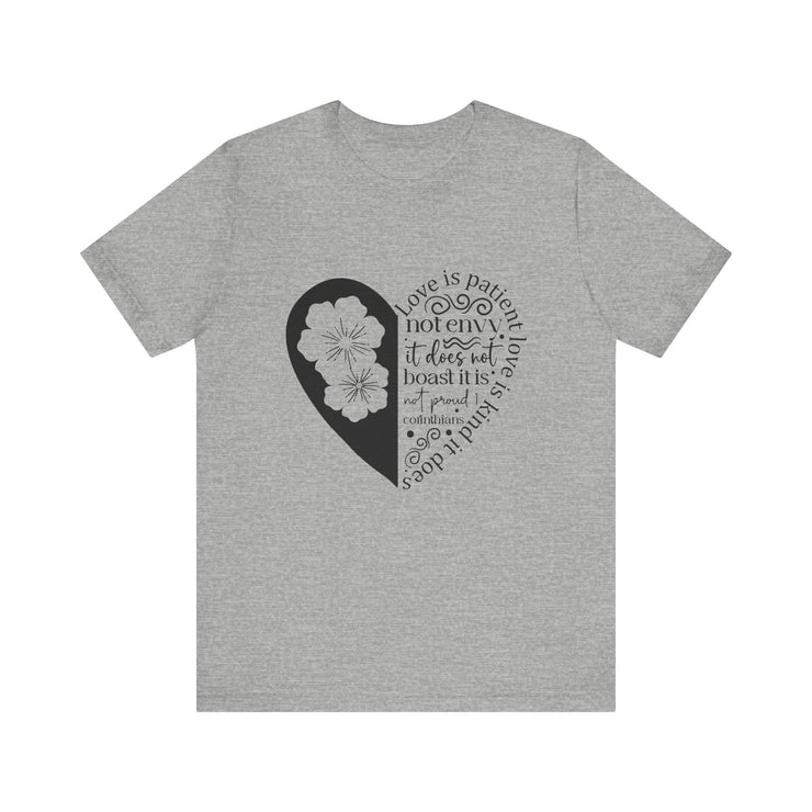 Heartfelt Love Quote Tee, Inspirational Unisex Shirt, Gifts for Her, Casual Outfit, Valentine/Anniversary Gift, Motivational Apparel
