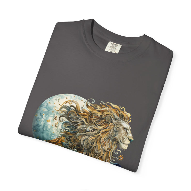 Celestial Lion T-Shirt - Unisex Graphic Tee for Astrology Lovers, Gifts for Her, Gifts for Him, Birthday, Mythical Creatures, Everyday [...]