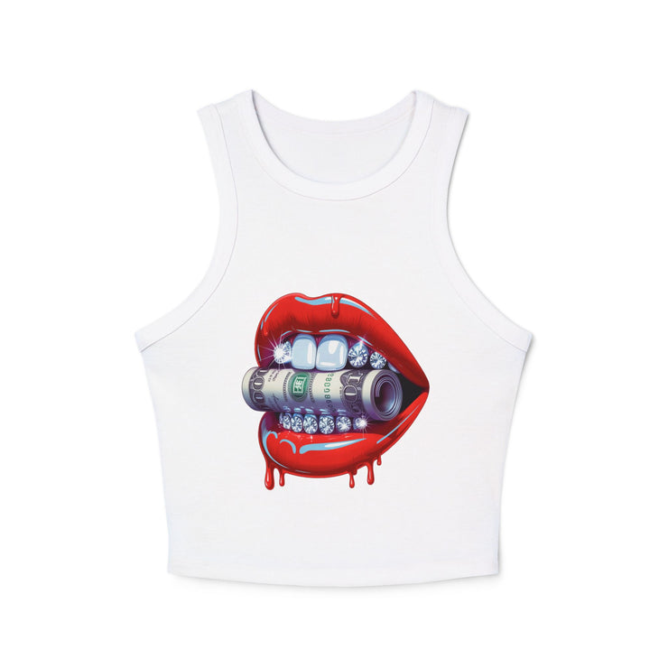 Edgy Graphic Tank Top, Summer Crop Top, Festival Wear, Trendy Women's Top, Statement Apparel, Unique Gift Idea