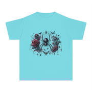 Gothic Spider Youth Tee - Cool Graphic Shirt for Teens, Alternative Fashion, Halloween Costume, Unique Gift, Everyday Wear