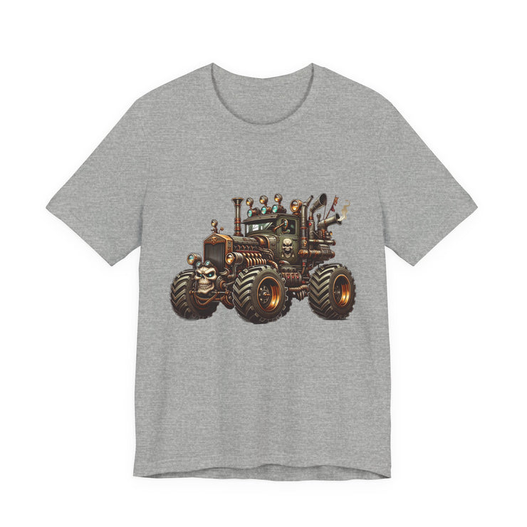 Rustic Tractor Graphic Tee, Farm Life Apparel, Unisex Jersey Tee, Country Style Shirt, Gift for Farmers, Car Design