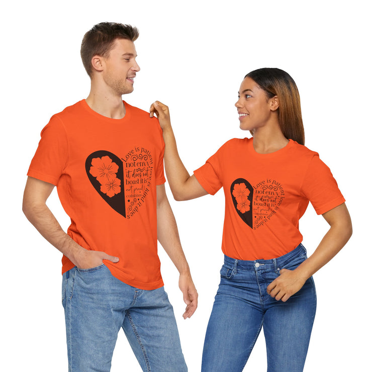 Heartfelt Love Quote Tee, Inspirational Unisex Shirt, Gifts for Her, Casual Outfit, Valentine/Anniversary Gift, Motivational Apparel