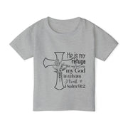 Toddler T-Shirt with Inspirational Design, Religious Gift, Faith-Based Apparel, Christian Clothing for Kids, Scripture Shirt, Christian Design