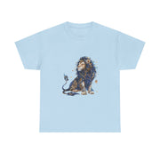 Majestic Lion Unisex Heavy Cotton Tee, Animal Lover Shirt, Eco-Friendly Gift, Casual Wear, Wildlife T-Shirt, Birthday Apparel
