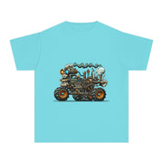 Youth Tee, Cool Graphic Shirt for Kids, Steam Engine Design, Perfect for Birthdays, Playtime, Fun Unique Gift