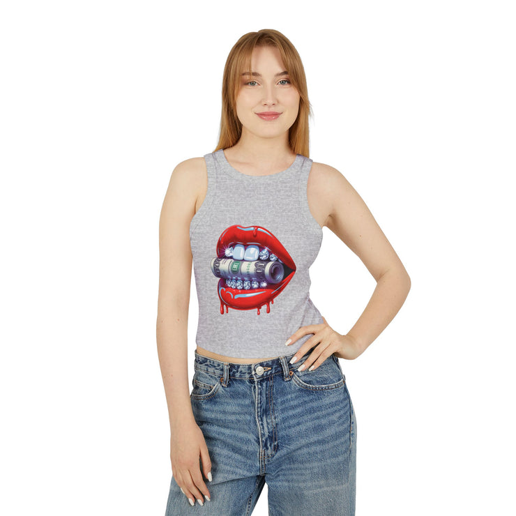 Edgy Graphic Tank Top, Summer Crop Top, Festival Wear, Trendy Women's Top, Statement Apparel, Unique Gift Idea