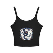 Lobster Print Women's Spaghetti Strap Tank Top | Beachwear, Summer Top, Casual Outfit, Gift for Seafood Lovers, Vacation