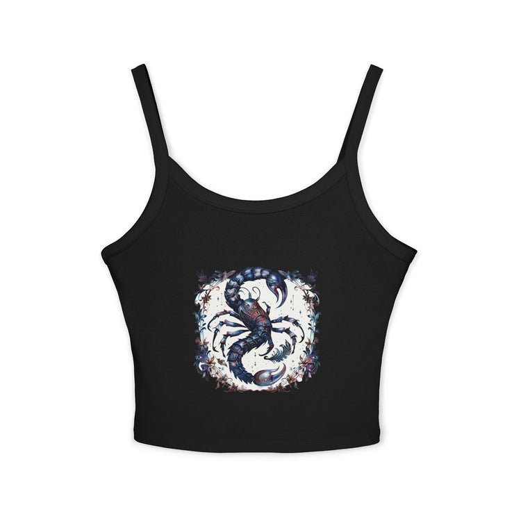 Lobster Print Women's Spaghetti Strap Tank Top | Beachwear, Summer Top, Casual Outfit, Gift for Seafood Lovers, Vacation