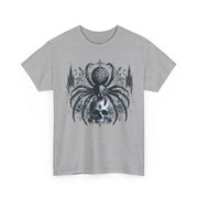 Gothic Spider Graphic Tee | Unisex Heavy Cotton Tee, Halloween Shirt, Alternative Fashion, Edgy Apparel, Gift for Her/Him
