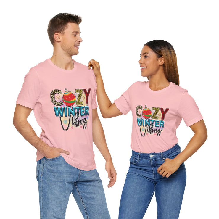 Cozy Winter Vibes Tee, Unisex Christmas T-Shirt, Holiday Gift, Winter Apparel,