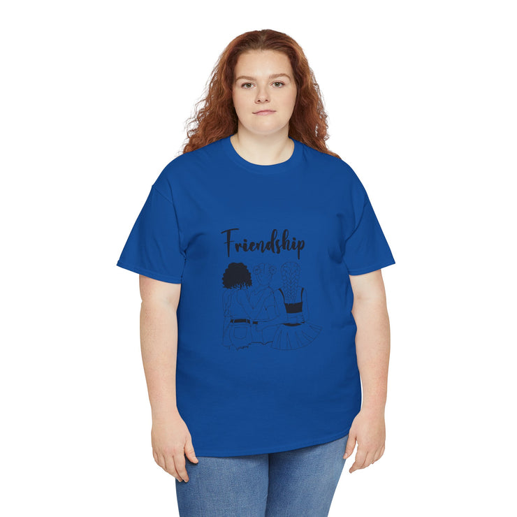 Friendship Unisex Heavy Cotton Tee - Perfect Gift for Friends, Casual Wear, Celebration Tees, Summer Fashion, Unique Friendship Gift
