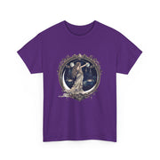 Moonlit Goddess Tee - Ethereal Cotton Shirt, Unisex T-Shirt, Celestial Graphic Tee, Bohemian Style Top, Vintage Art Apparel