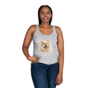 Happy Dog Women's Tank Top | Pet Lover Gift, Summer Top, Cute Animal Tee, Relaxed Fit, Dog-Themed Apparel