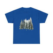 Nature-Inspired Unisex Heavy Cotton Tee, Forest T-Shirt, Outdoor Lifestyle Apparel, Eco-Friendly Gift, Casual Wear, Nature Lover's Top