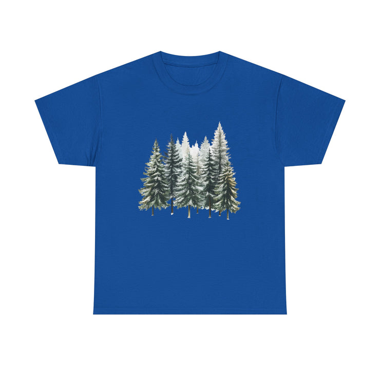 Nature-Inspired Unisex Heavy Cotton Tee, Forest T-Shirt, Outdoor Lifestyle Apparel, Eco-Friendly Gift, Casual Wear, Nature Lover's Top