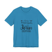 Inspirational Short Sleeve Tee - Love Never Fails, Christian Apparel, Faith-Based Gift,