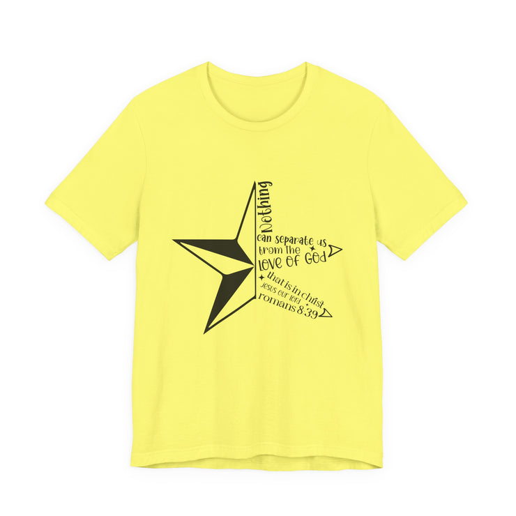 Inspirational Star Graphic Tee | Motivational Unisex Jersey Shirt, Casual Wear, Gift for Friends, Christian Design