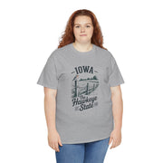 Iowa The Hawkeye State T-Shirt, Vintage Style Tee, Unisex Cotton Shirt, Iowa Pride Gift, USA States Design