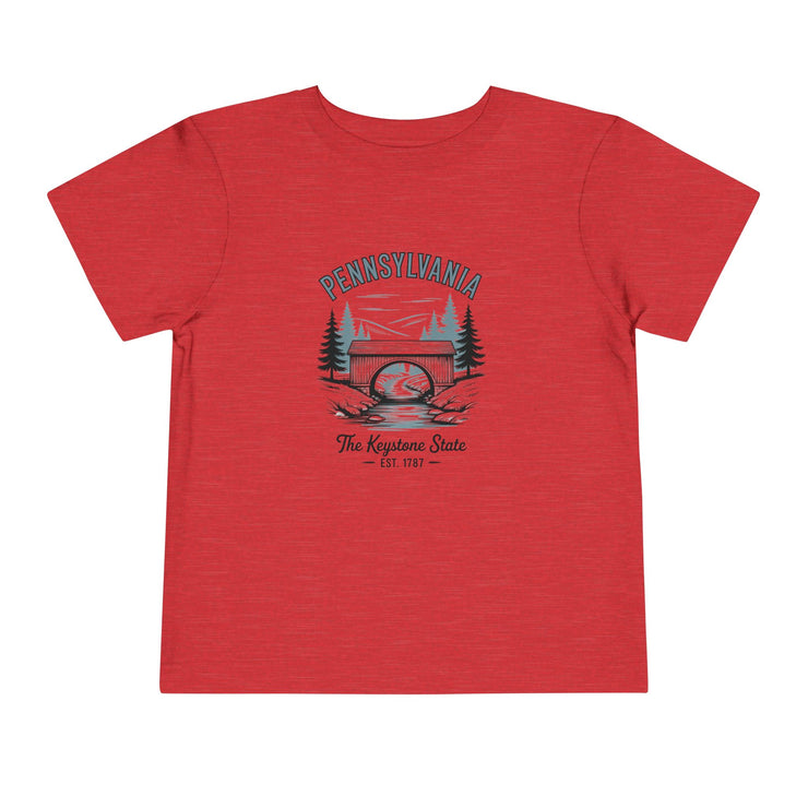 Pennsylvania Adventure Toddler Tee, Cute Kids Shirt, Gift for Little Explorers, Vacation Outfit, USA States Design
