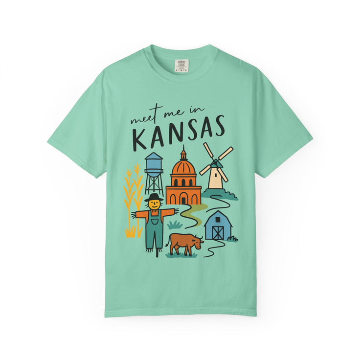 Kansas Adventure T-Shirt, Unisex Graphic Tee, Gift for Travelers,  USA States Design