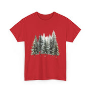 Nature-Inspired Unisex Heavy Cotton Tee, Forest T-Shirt, Outdoor Lifestyle Apparel, Eco-Friendly Gift, Casual Wear, Nature Lover's Top