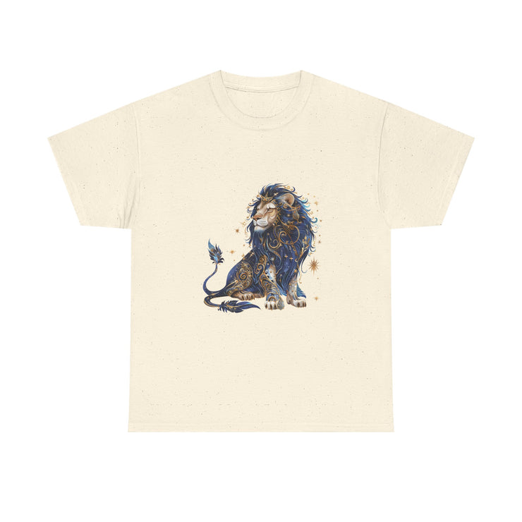 Majestic Lion Unisex Heavy Cotton Tee, Animal Lover Shirt, Eco-Friendly Gift, Casual Wear, Wildlife T-Shirt, Birthday Apparel