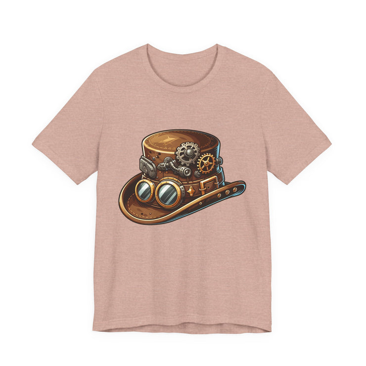 Steampunk Hat Tee, Steampunk T-Shirt, Retro Graphic Tee, Gift for Nerds, Cosplay Costume Top