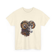 Bohemian Ram Graphic Tee, Casual Apparel, Gift for Animal Lovers, Festival Wear, Unisex T-Shirt, Nature-Inspired Clothing