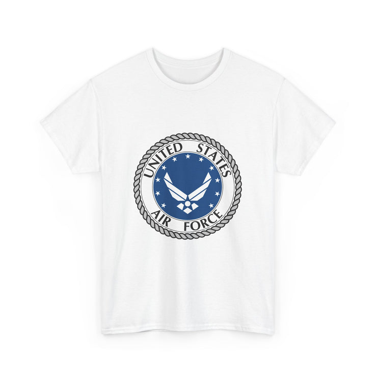 US Air Force Unisex Heavy Cotton Tee - Patriotic Apparel, Veteran Gift, Military T-Shirt, Casual Wear, Everyday Comfort
