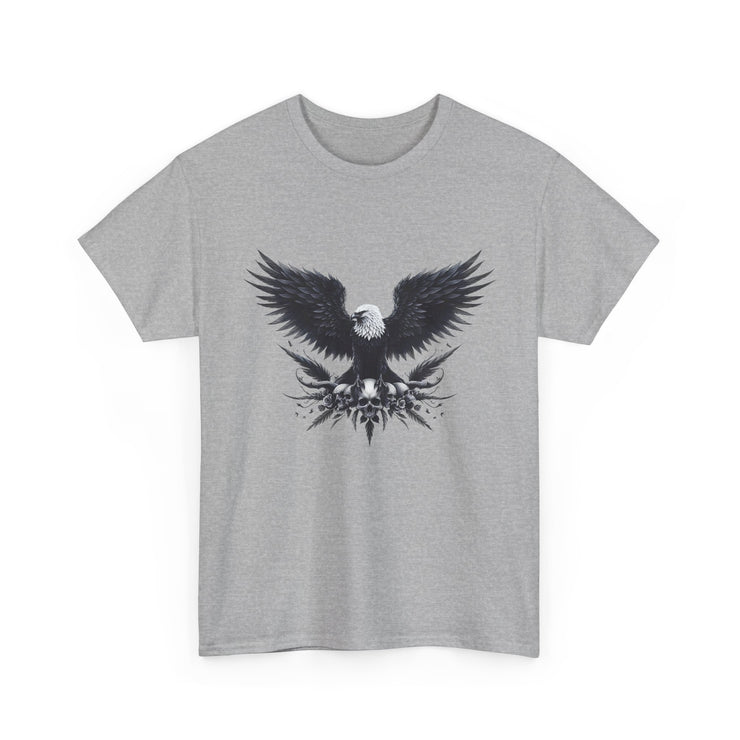 Bold Eagle Graphic Tee, Unisex Heavy Cotton T-Shirt, Wildlife Art Shirt, Nature Lover Gift, Casual Style Top