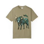 Bohemian Bull T-Shirt, Artistic Graphic Tee, Unisex Shirt for Cow Lovers, Gift for Occasions, Casual Wear, Eco-Friendly Style
