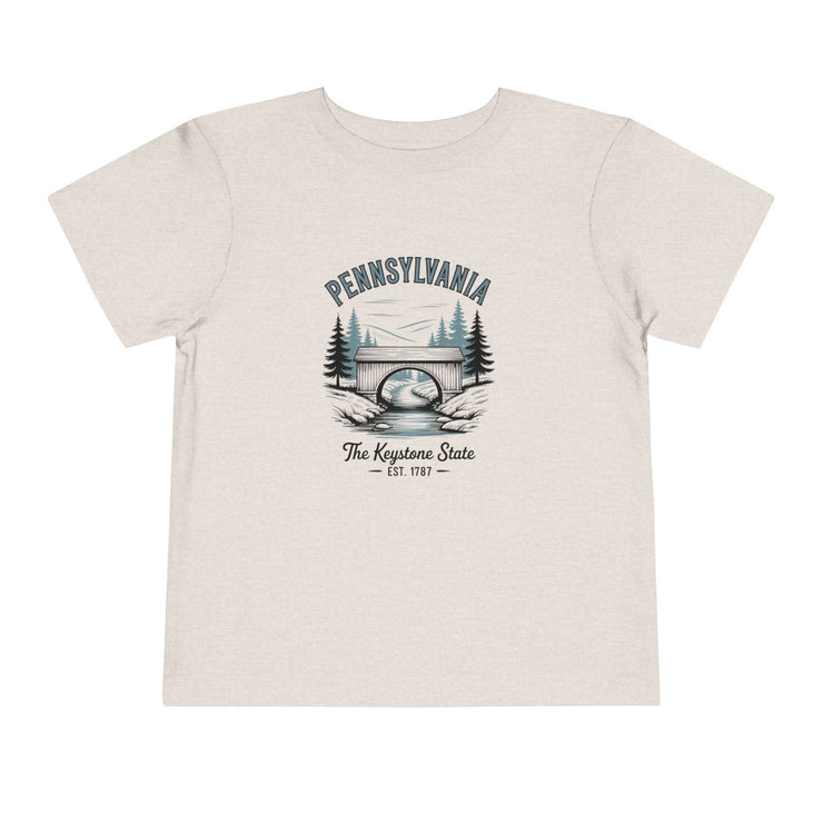 Pennsylvania Adventure Toddler Tee, Cute Kids Shirt, Gift for Little Explorers, Vacation Outfit, USA States Design