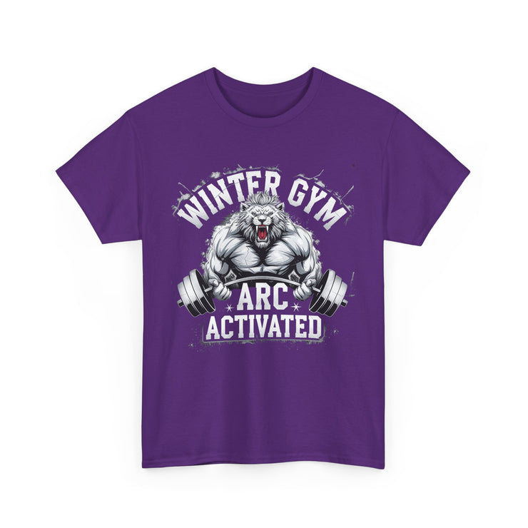 Winter Gym Arc Activated T-Shirt | Unisex Heavy Cotton Tee for Fitness Enthusiasts, Casual Wear, Weightlifting Gift, Workout Apparel, [...]
