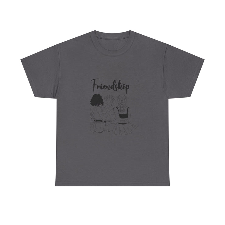 Friendship Unisex Heavy Cotton Tee - Perfect Gift for Friends, Casual Wear, Celebration Tees, Summer Fashion, Unique Friendship Gift