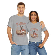 Illinois Prairie State Tee, Vintage Graphic T-Shirt, Unisex Casual Wear, Gift for Nature Lovers, Travel Souvenir, USA States Design