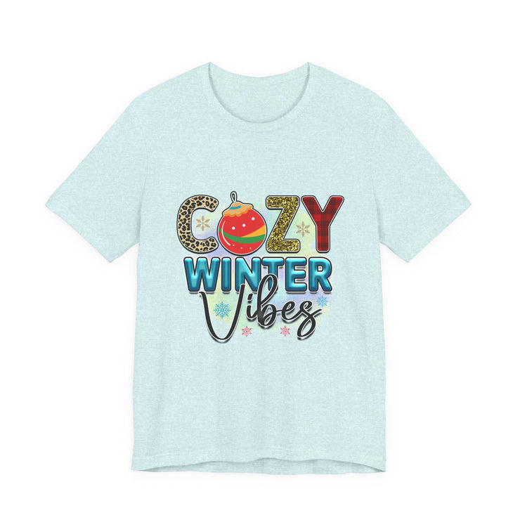 Cozy Winter Vibes Tee, Unisex Christmas T-Shirt, Holiday Gift, Winter Apparel,